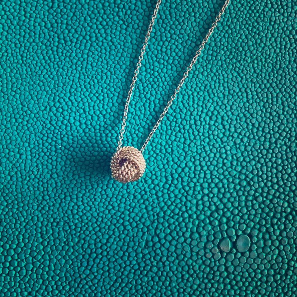 Tiffany twist knot necklace / pendant